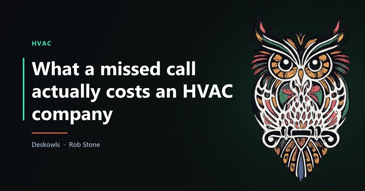 An HVAC service call going unanswered, and what it costs