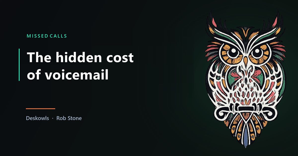 A service business phone going to voicemail, and what it costs